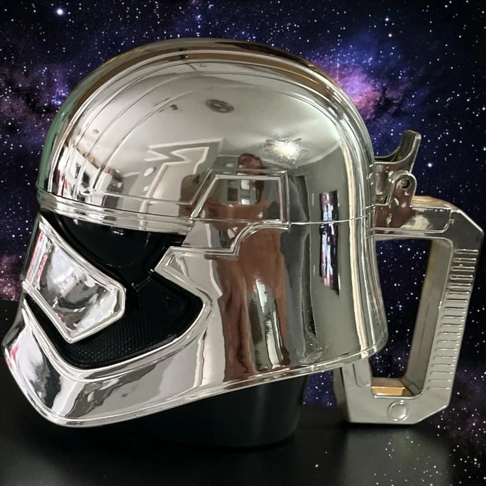 Disney Parks Star Wars Captain Phasma Chrome Helmet Stein Mug Tankard